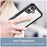 For iPhone 16 Plus Colorful Series Acrylic + TPU Phone Case(Black)