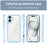 For iPhone 16 Plus Colorful Series Acrylic + TPU Phone Case(Blue)