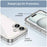 For iPhone 16 Plus Colorful Series Acrylic + TPU Phone Case(Transparent)
