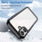 For iPhone 16 Colorful Series Acrylic + TPU Phone Case(Black)