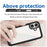For iPhone 16 Colorful Series Acrylic + TPU Phone Case(Black)