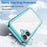 For iPhone 16 Colorful Series Acrylic + TPU Phone Case(Transparent Blue)