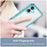 For iPhone 16 Colorful Series Acrylic + TPU Phone Case(Transparent Blue)