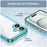 For iPhone 16 Colorful Series Acrylic + TPU Phone Case(Transparent Blue)