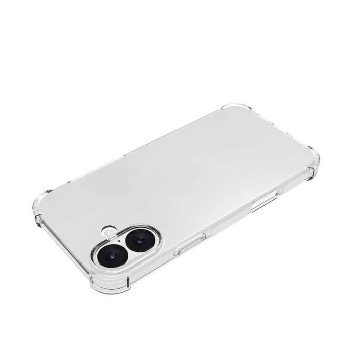 For iPhone 16 Plus Shockproof Non-slip Thickening TPU Phone Case(Transparent)