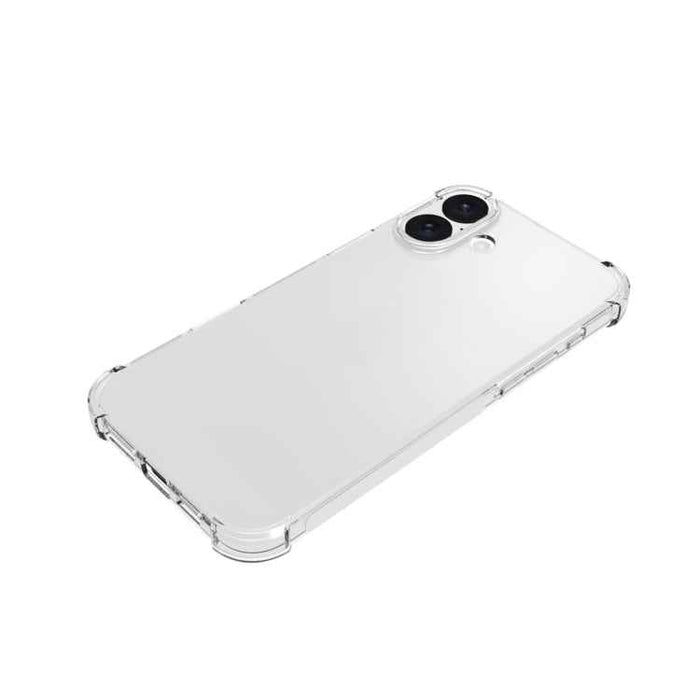 For iPhone 16 Plus Shockproof Non-slip Thickening TPU Phone Case(Transparent)