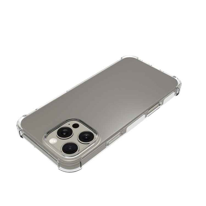 For iPhone 16 Pro Max Shockproof Non-slip Thickening TPU Phone Case(Transparent)