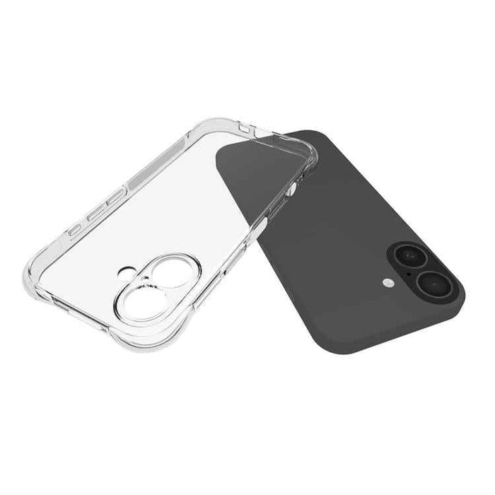 For iPhone 17 Shockproof Non-slip Thickening TPU Phone Case(Transparent)