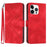 For iPhone 16 Pro Max Line Pattern Skin Feel Leather Phone Case(Red)