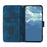 For iPhone 16 Pro Max Line Pattern Skin Feel Leather Phone Case(Royal Blue)