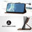 For iPhone 16 Pro Max Line Pattern Skin Feel Leather Phone Case(Coffee)