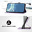 For iPhone 16 Pro Max Line Pattern Skin Feel Leather Phone Case(Light Purple)