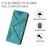 For iPhone 16 Pro Max Line Pattern Skin Feel Leather Phone Case(Light Blue)