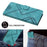 For iPhone 16 Pro Max Line Pattern Skin Feel Leather Phone Case(Light Blue)