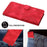 For iPhone 16 Line Pattern Skin Feel Leather Phone Case(Red)