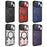 For iPhone 13 Pro CD Texture Sliding Camshield Magnetic Holder Phone Case(Silver)