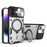 For iPhone 16 CD Texture Sliding Camshield Magnetic Holder Phone Case(Silver)