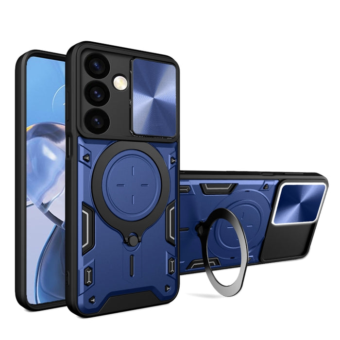 CD Texture Sliding Camshield Magnetic Holder Phone Case, For Samsung Galaxy S24 FE 5G, For Samsung Galaxy S24+ 5G, For Samsung Galaxy S24 5G, For Samsung Galaxy A24 4G, For Samsung Galaxy A23 5G, For Samsung Galaxy A34 5G, For Samsung Galaxy A54 5G����...