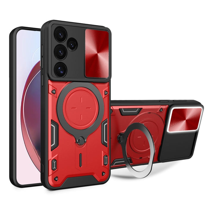 CD Texture Sliding Camshield Magnetic Holder Phone Case, For Samsung Galaxy S24 FE 5G, For Samsung Galaxy S24+ 5G, For Samsung Galaxy S24 5G, For Samsung Galaxy A24 4G, For Samsung Galaxy A23 5G, For Samsung Galaxy A34 5G, For Samsung Galaxy A54 5G����...