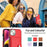 For iPhone 15 Shockproof Leather Phone Case with Card Holder(Red)