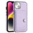 For iPhone 15 Shockproof Leather Phone Case with Card Holder(Purple)