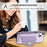 For iPhone 15 Shockproof Leather Phone Case with Card Holder(Purple)