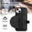 For iPhone 15 Shockproof Leather Phone Case with Card Holder(Black)