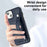 For iPhone 15 Shockproof Leather Phone Case with Wrist Strap(Blue)