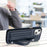 For iPhone 15 Shockproof Leather Phone Case with Wrist Strap(Blue)