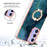 Electroplating Marble Dual-side IMD Phone Case with Ring