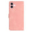 For iPhone 16 Seven Butterflies Embossed Leather Phone Case(Pink)
