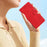 For iPhone 16 Seven Butterflies Embossed Leather Phone Case(Red)