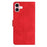 For iPhone 16 Plus Seven Butterflies Embossed Leather Phone Case(Red)