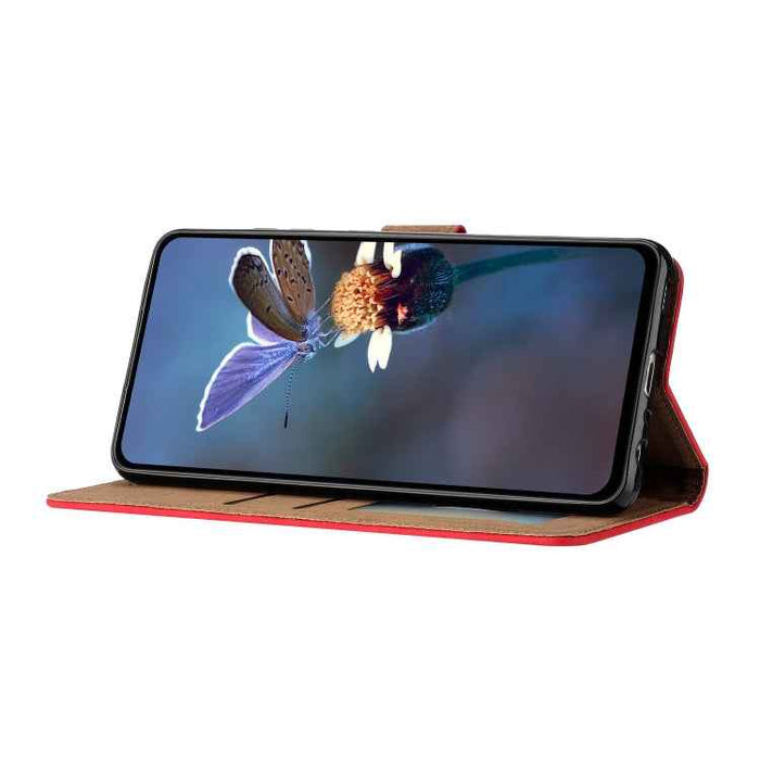 For iPhone 16 Plus Seven Butterflies Embossed Leather Phone Case(Red)