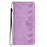 For iPhone 16 Plus Seven Butterflies Embossed Leather Phone Case(Purple)