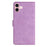 For iPhone 16 Plus Seven Butterflies Embossed Leather Phone Case(Purple)