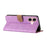For iPhone 16 Plus Seven Butterflies Embossed Leather Phone Case(Purple)