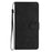 For iPhone 16 Plus Seven Butterflies Embossed Leather Phone Case(Black)