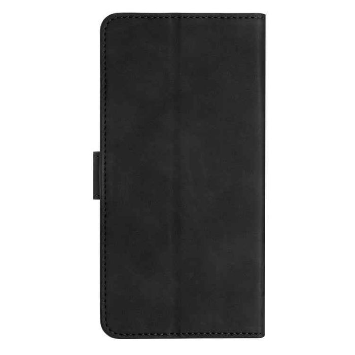 For iPhone 16 Plus Seven Butterflies Embossed Leather Phone Case(Black)