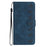 For iPhone 16 Plus Seven Butterflies Embossed Leather Phone Case(Blue)