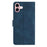 For iPhone 16 Plus Seven Butterflies Embossed Leather Phone Case(Blue)