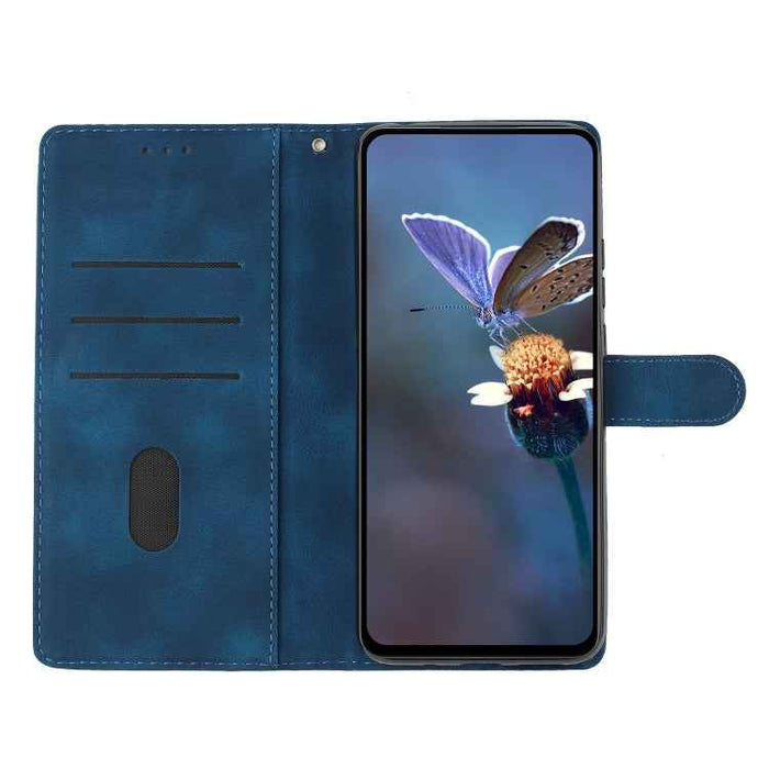 For iPhone 16 Plus Flower Butterfly Embossing Pattern Leather Phone Case(Blue)