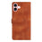 For iPhone 16 Plus Flower Butterfly Embossing Pattern Leather Phone Case(Brown)