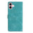 For iPhone 16 Plus Flower Butterfly Embossing Pattern Leather Phone Case(Sky Blue)