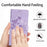 For iPhone 16 Plus Flower Butterfly Embossing Pattern Leather Phone Case(Purple)