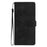 For iPhone 16 Plus Flower Butterfly Embossing Pattern Leather Phone Case(Black)