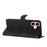 For iPhone 16 Plus Flower Butterfly Embossing Pattern Leather Phone Case(Black)