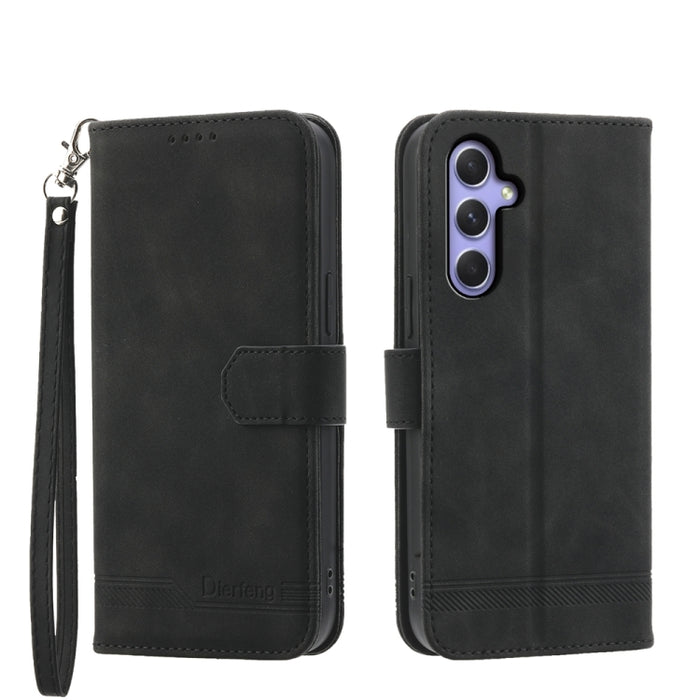Dierfeng Dream Line TPU + PU Leather Phone Case, For Samsung Galaxy M55, For Samsung Galaxy M15 5G / F15 5G, For Samsung Galaxy Xcover 7, For Samsung Galaxy A55, For Samsung Galaxy A35, For Samsung Galaxy S24 Ultra 5G, For Samsung Galaxy S24+ 5G�������...