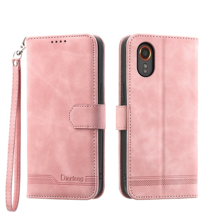 Dierfeng Dream Line TPU + PU Leather Phone Case, For Samsung Galaxy M55, For Samsung Galaxy M15 5G / F15 5G, For Samsung Galaxy Xcover 7, For Samsung Galaxy A55, For Samsung Galaxy A35, For Samsung Galaxy S24 Ultra 5G, For Samsung Galaxy S24+ 5G�������...