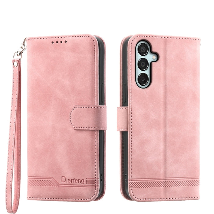 Dierfeng Dream Line TPU + PU Leather Phone Case, For Samsung Galaxy M55, For Samsung Galaxy M15 5G / F15 5G, For Samsung Galaxy Xcover 7, For Samsung Galaxy A55, For Samsung Galaxy A35, For Samsung Galaxy S24 Ultra 5G, For Samsung Galaxy S24+ 5G�������...